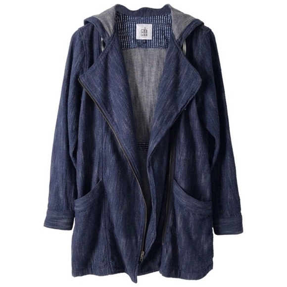 Cabi Adventure Anorak Hooded Chambray Jacket - Picture 5 of 8